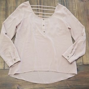 Anthropologie E Hanger M Open Back Long Sleeve Small